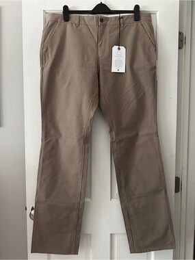 NWT Apolis Global Citizen 100% Cotton Brown Standard Issue Utility Chino Size 38